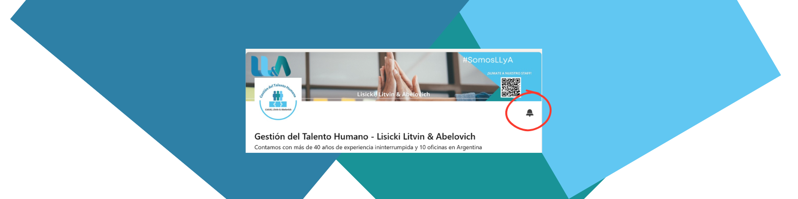 ¡Seguinos en LinkedIn y activá la campanita para enterate de todas las novedades!